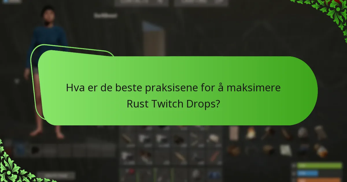 Hvilke typer skins er tilgjengelige gjennom Rust Twitch Drops?
