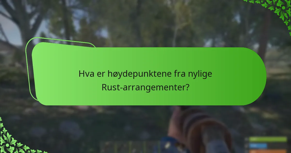 Hvilke unike belønninger er tilgjengelige under Rust-arrangementer?
